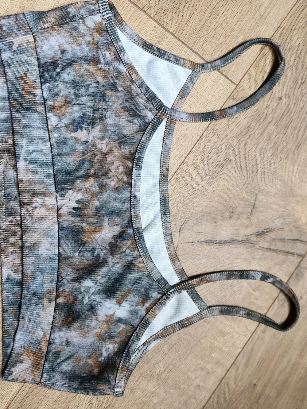 HELL BABES Camo Matching Ribbed Set Bra & Shorts Medium NWOT